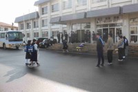 あいさつ運動の様子