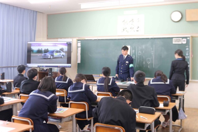 交通安全教室の様子