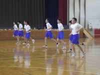 体力テストの様子
