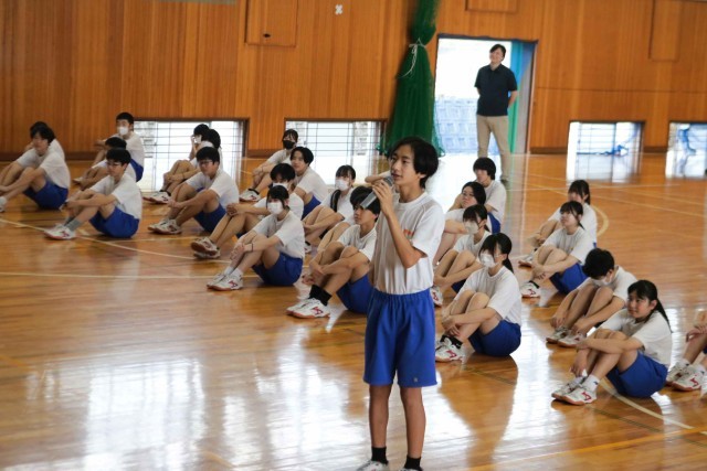 生徒代表激励の言葉