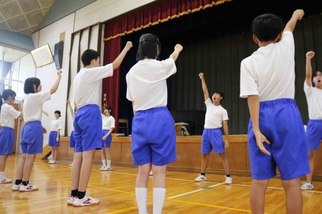 体育祭結団式の様子