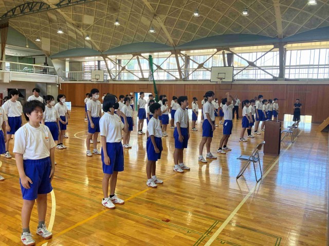 壮行式の様子