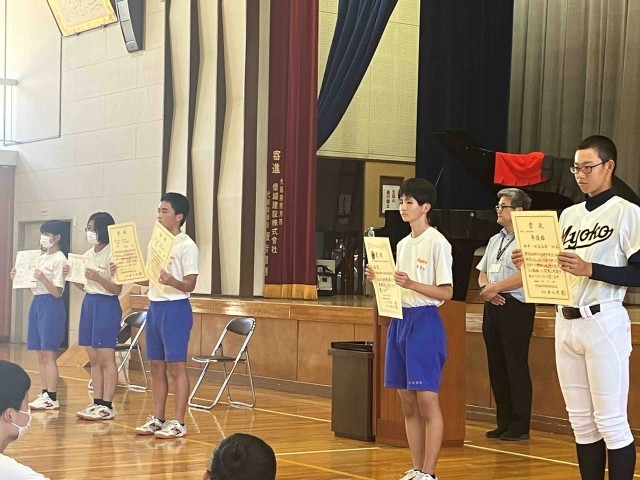 表彰式の様子