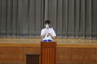 代表生徒の発表