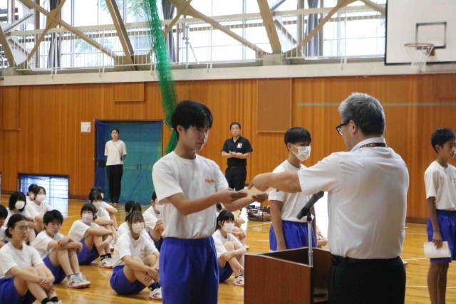 正副級長任命式の様子