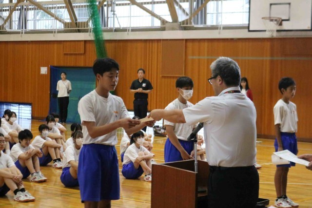 正副級長任命式の様子