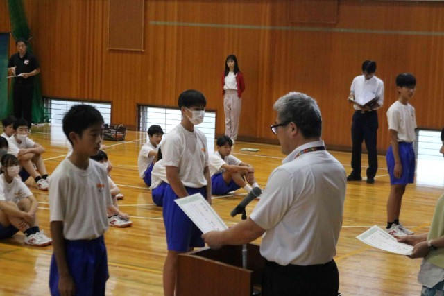 正副級長任命式の様子