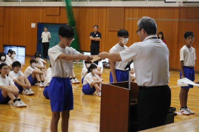 正副級長任命式の様子