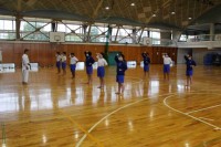 空手の授業の様子