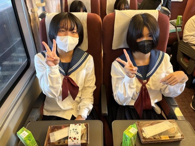 電車の中の様子